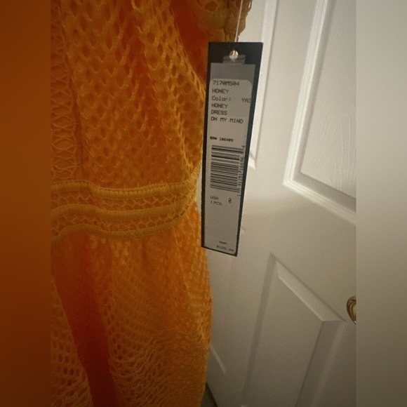 Tahari Yellow Ruffled Tiered Sundress Midi size 0 - Picture 3 of 7